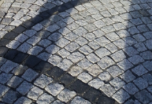 Cobblestone pavement